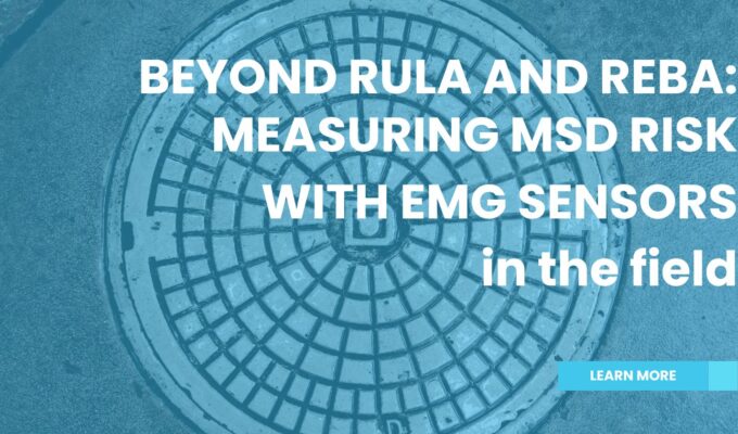 EMG sensor setup for MSD risk assessment during manhole cover handling in field conditions